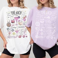 "Beach Bachelorette Party Shirt Coastal Pink Disco Cowgirl  Art Bach Party Tshirt Last Toast on The Coast Tee Luxury Bachelorette Shirt Bridal Party Tee ♡ ITEMS SPECIFICATIONS ------------------------------------------- COMFORT COLORS t-shirt ❥ 100% ring-spun cotton ❥ Fabric weight: 6.1 oz/yd² (206.8 g/m²) ❥ Yarn diameter: 20 singles ❥ Garment-dyed, pre-shrunk fabric ❥ Relaxed fit ❥ 7/8″ double-needle topstitched collar ❥ Twill-taped neck and shoulders for extra durability ❥ Double-needle armhol Summer Bachelorette Party Shirt With Graphic Print, Bachlorette Party Shirts Beach, Graphic Tee T-shirt With Letter Print For Bachelorette Party, Beach Bachelorette Party Shirts, Pink Graphic Print T-shirt For Bachelorette Party, Cotton Graphic Print T-shirt For Bachelorette Party, Luxury Bachelorette, Bachelorette Party Beach, Beach Bachelorette