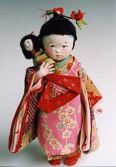 Reborn Toddler Girl, Cute Kimonos, Japanese Doll, Asian Doll, Toddler Dolls, Japanese Dolls, Kokeshi Dolls, Artist Doll, Dollhouse Dolls