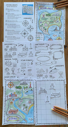 Ingite your imagination (whilst also learning about map making) and create your own awesome imaginary world.  Download our fantasy map making activity from MINIMADTHINGS.COM