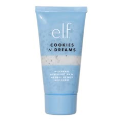 Talk about sweet dreams. e.l.f.s Cookies 'N' Dreams Milkshake Overnight Mask is richly soothing and works to nourish and moisturize your skin while you sleep. Great for all skin types, this whipped face masks creamy texture, hydrating jojoba beads, and scrumptious cookies n cream scent feel as decadent as enjoying a milkshake before bedtime. Can be used as a wash-off or overnight mask to reveal soft, supple skin. Key Ingredients: Shea Butter - Moisturizes and soothes the skin Hyaluronic Acid - H Cookies N Dreams Elf, Soothing Face Mask, Elf Products, Elf Cookies, Sephora Skin Care, Supple Skin, Overnight Mask, Elf Cosmetics, Perfect Skin Care Routine