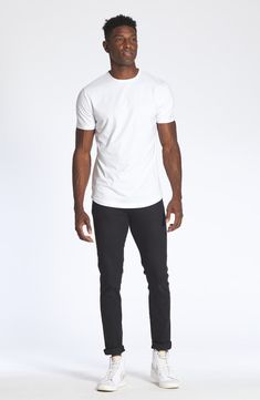 A curved hem enhances the fit of this versatile crewneck T-shirt made from a soft cotton blend. Crewneck Short sleeves 62% polyester, 33% cotton, 5% spandex Machine wash, dry flat Imported Relaxed Fit T-shirt With Curved Hem For Everyday, Stretch Muscle Tee With Crew Neck For Streetwear, White Stretch Muscle Tee With Crew Neck, Stretch Cotton Crew Neck Muscle Tee, Cotton Stretch Muscle Tee With Crew Neck, Stretch Moisture-wicking Crew Neck Muscle Tee, Moisture-wicking Stretch Muscle Tee With Crew Neck, Stretch Cotton T-shirt With Shirttail Hem, Cotton Stretch T-shirt With Shirttail Hem