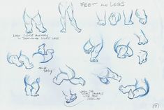 sketches of feet and legs from the lion king to disney's mulanjura