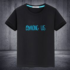 175 Among Us Outfit, Black Cotton Top With Glow In The Dark Details, Among Us Svg Free, Glow In The Dark Crew Neck Cotton Top, Amoung Us Shirt, Among Us Wall Decal, Among Us Tshirt, Cotton Glow In The Dark T-shirt With Crew Neck, Halloween Gifts