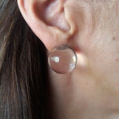 Big earrings for women, Large ball earrings, Big, Clear lucite earring, Big ball stud earring, Big s Silver Ball Earrings, Transparent Earrings, Ball Earrings, Minimalistic Jewelry, Large Stud Earrings, Clear Earrings, Acrylic Jewellery, Big Earrings, Handcrafted Earrings