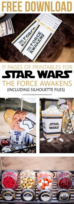 star wars birthday party with free printables for the force awakens and food