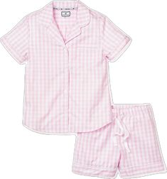 Gingham Shorts, Comfy Shorts, Pink Gingham, Gingham Check, Cotton Pyjamas, Pajama Shorts, Soft Pink, Gingham, Checks