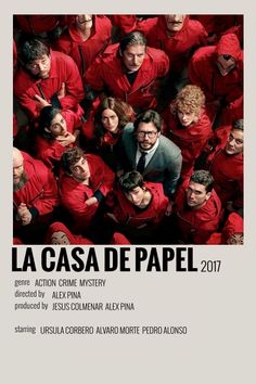 the poster for la casa de papel