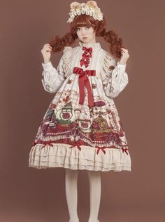 リボンフリルアリスのティルームロリータドレス - Belchic Op Dress, Lolita Outfits, Mermaid Outfit, Cosplay Dress, Crop Top Sweater, Lolita Dress, Affordable Clothes, Tea Room, Lolita Fashion