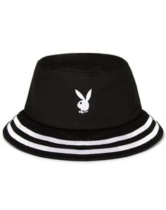 Enhance any casual look with some Playboy inspired style when you wear this Playboy Bunny Bucket Hat. Rock this bucket hat at the beach, at your next festival, or anywhere you go and you'll always be showing your love for Playboy. Officially licensed Exclusively at Spencer's Care: Spot clean Imported One size fits most Loverboy Bunny Beanie, Bunny Hat Loverboy, Play Boi Bunny Halloween, Play Boy Bunny Shirt, Playboy Bunny Pillow, Playboy Bunny, Bucket Hat, Casual Looks, Pop Culture