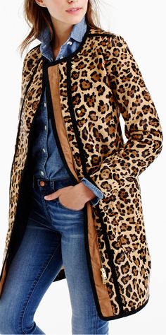 leopard cocoon coat Winter Outfits 2020, Leopard Coat, Denim On Denim, What A Girl Wants, Cocoon Coat, Winter Outfit Inspiration, Fall Outfits For Work, Winter Outfits For Work, Casual Winter Outfits