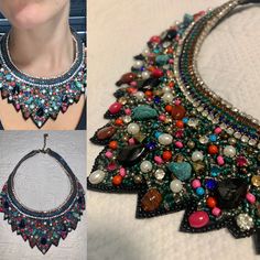 Francesca’s Colorful Statement Bib Necklace- Never Been Used/New Without Tags Missing Only One Rhinestone Color Varies Due To Flash Smoke/Pet Free Home Questions? Comment Below Jewelry Colorful, Statement Bib Necklace, Bib Necklace, Womens Jewelry Necklace, Flash, Black Pink, Jewelry Necklaces, Necklaces, Women Jewelry