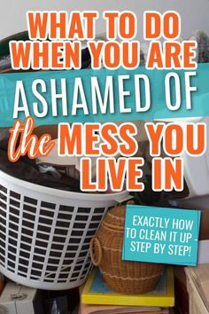 the cover of what to do when you are ashamed of the mess you live in