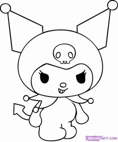 a cartoon character with big eyes and a skull on it's head, standing in front of a white background