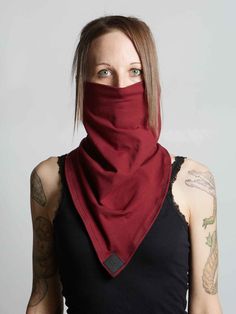 Futuristic Clothing, Cyberpunk Clothing, The Bandit, Cyberpunk Clothes, Into The Future, Accessories Handmade, Neck Gaiter, Wild West, Dress Accessories