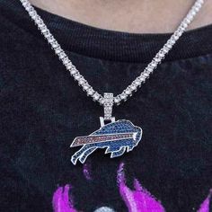 Buffalo Bills Pendant – The GLD Shop Unique Buffalo Bills Gifts, Nfl Buffalo Bills, Nba Season, Los Angeles Clippers, Nfl Season, Buffalo Bills, Gold Design, Cz Stone, Real Gold