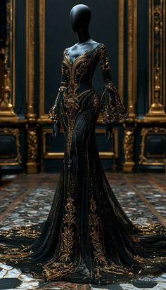 #aesthetic #мода #стиль #платье Queen Aesthetic Dress, Armor Gown, Witch Gown, Dark Queen Aesthetic, Weird Dresses, Fairy Masquerade, Fantasy Dress Aesthetic, Performing Outfits, Fae Dress