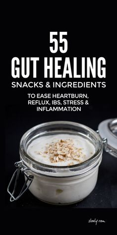 Use this huge list of gut health restoring foods and ingredients for a healthier gut that can ease inflammation, IBS and stress and boost immunity by increasing good bacteria - probiotics and prebiotics - in the gut. #guthealth #healthygut #goodbacteria #immunesystem #inflammation Gut Issues Diet, Foods To Help Gut Inflammation, Heal The Gut Naturally, Foods For Gut Healing, Foods That Heal The Gut, Gut Inflammation Diet, Stomach Inflammation Remedies, Holistic Health Recipes, Stomach Healing Foods