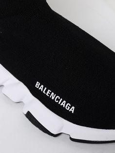 Sneakers BALENCIAGA Woman color Black Black Balenciaga Sneakers, Black Balenciaga, Balenciaga Women, Balenciaga Sneakers, Black Sneakers, Recycled Fabric, Italian Fashion, Woman Colour, Womens Sneakers