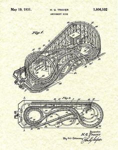 a blueprint drawing of a train track with tracks and rails in the shape of a bridge