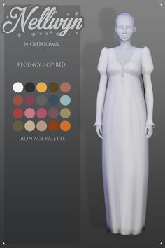 an image of a mannequin wearing a white dress