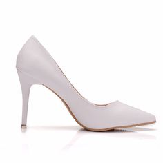 Gender: For WomenStyle: Fashion,KoreanOccasion: Casual,Party/Club,Office/CareerHeel Height: 9cmPlatform Height: 0.5cmSeason: Spring,Summer,Fall/Autumn,WinterPackage Contents: 1 x Shoes (Pair)Please see our size guide as below, you can choose the size according to your foot length and width.If your foot is a little wide and thick, we suggest you choose 1 size larger.Size Guide:28 = foot length 18.5-19cm (Foot width=6.5-7cm)29 = foot length 19-19.5cm (Foot width=7cm)30 = foot length 19.5-20cm (Foo Fitted High Heel Wedding Shoes With Deep Heel Cup, White Wedding Shoes, Club Office, Pumps Heels Stilettos, Womens Wedding Shoes, Fashion Korean, Heel Pumps, Casual Party, Stiletto Heel