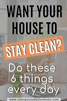 a poster with the words, do these 6 things every dog owner should know about your house to stay clean