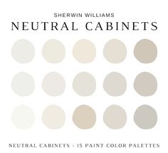 the neutral palettes for sheryln williams's neutral cabinet paint color palettes