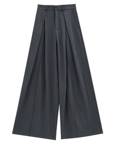 Wide pants that can be worn with a wide variety of combinations.

The texture of the material, which has a smooth and beautiful falling feel, is also one of its charms.

A versatile item that will update even simple outfits.
◾️Model
Height/Weight：163cm(64.1in)/44kg(97.0lb)
Fitting Size：S





Cm
(inches)

Length
Waist
Hip


S
104(40.9)
62(24.4)
102(40.1)


M
106(41.7)
66(25.9)
106(41.7)


L
108(42.5)
70(27.5)
110(43.3)


XL
110(43.3)
74(29.1)
114(44.8) Elegant Gray Wide-leg Dress Pants, Gray Wide Leg Pants For Formal Fall Occasions, Elegant Gray Wide Leg Pants With Pockets, Formal Gray Wide-leg Pants, Elegant Gray High-waisted Dress Pants, Chic Gray Wide Leg Pants For Formal Occasions, Elegant Gray Wide Leg Pants For Fall, Formal Gray Wide Leg Pants, Elegant Gray Ankle-length Wide Leg Pants