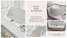 the baby bed bumpers are designed to look like they have been made from mattresses