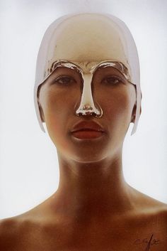 Futuristic Aesthetic, Grace Jones, San Sebastian, Paco Rabanne, Makeup Art, Headdress, Headpiece