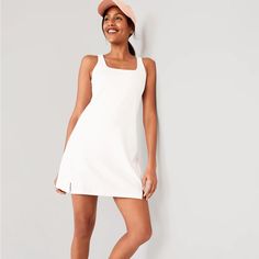 Perfectly New Without Tags Size Xs Petite (Fits Like A Regular Xs) White Tennis Dress & Shorts With Pockets Stretchy Spandex Material Built In Bra White Short Tennis Dress With Built-in Shorts, Casual Tennis Dress With Built-in Bra And Stretch, White Tennis Dress With Built-in Shorts, White Athleisure Tennis Dress With Built-in Shorts, Casual Stretch Mini-length Tennis Dress, White Activewear, White Tennis Dress, Dress With Shorts, Navy Summer Dress