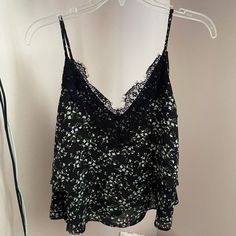 Nwot Zara Tank Size Xsmall. Brand New Without Tags, Never Worn, And No Flaws. All Sales Final Black Floral Print Cami Tops, Zara Casual Camisole For Spring, Zara Camisole For Spring Night Out, Casual Zara Camisole For Spring, Trendy Zara Camisole Top, Zara Casual Camisole For Night Out, Black Floral Print Spaghetti Strap Tops, Zara Black Tops For Vacation, Zara Casual Camisole Top