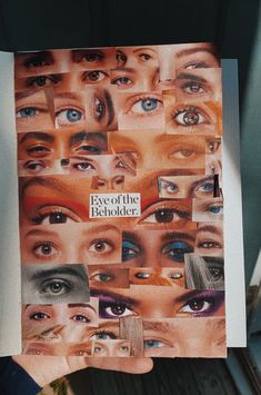 an advertisement for eye of the behold with many different eyes and their names on it