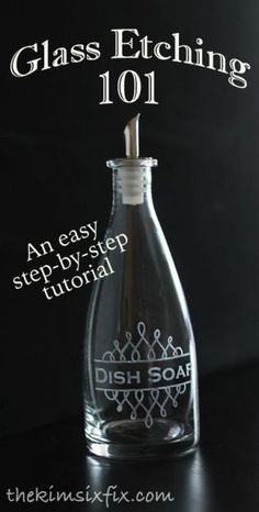 glass etching 101 an easy step - by - step guide to diy - soap