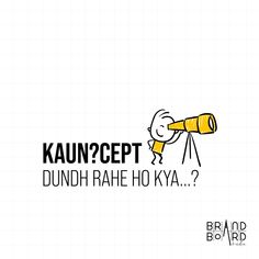 the logo for kaun? cet, which features a man looking through a telescope