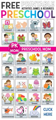 the free printable preschool worksheet with pictures and instructions for each child's name