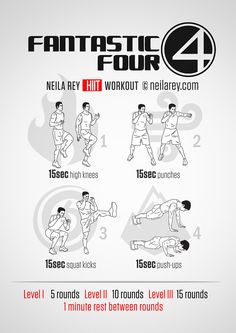 a poster showing how to do the dumbs with four different exercises on each side