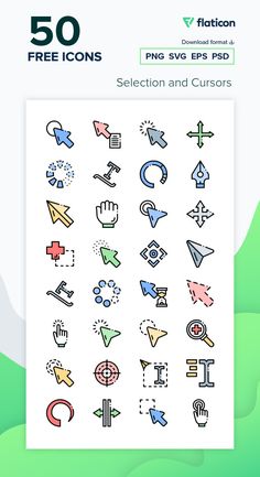 the 50 free icons are available for all kinds of purposes, including symbols and numbers