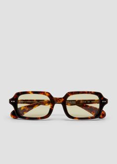 MONTAGUE Shade Glasses, Eye Wear, Trendy Sunglasses For Women, Tortoise Shell Aesthetic, Fashion Glasses, Rectangular Glasses, Yellow Lens Glasses, Celine Tortoise Sunglasses