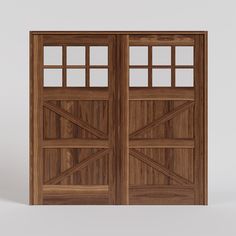 Lancaster British Brace Carriage Door in Walnut Barn Door Floor Guide, Carriage House Garage Doors, Garage Door House, Carriage Garage Doors, Custom Exterior Doors, Sliding Cabinet Doors, Modern Sliding Barn Door, Carriage House Garage, Modern Entry Door