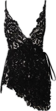 Flirty Delicate Lace Party Dress, Sheer V-neck Lace Evening Dress, Flirty Party Lace Dress With Delicate Details, Black Lace Dress With Lace Closure, Black V-neck Scalloped Lace Dress, Black V-neck Lace Dress With Scalloped Lace, Chic Black Lace Dress With Spaghetti Straps, Black Lace Dress With Spaghetti Straps, Black Lace Dress With Lace Closure For Summer