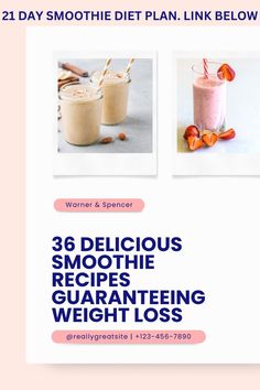 an ad for a smoothie and diet plan