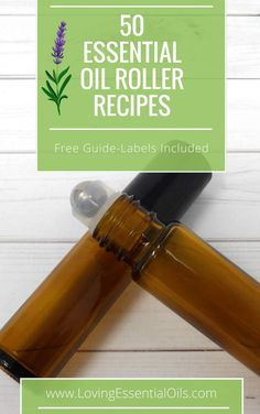 Recipes For Essential Oil Roller Bottles - 50 Free Recipe Guide Perfume Recipes, Essential Oils Guide, Essential Oil Blends Recipes