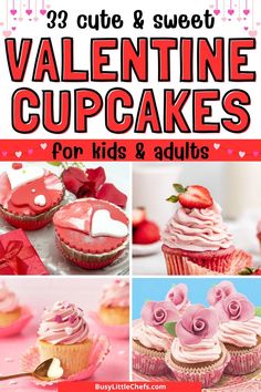 Looking for the best Valentine cupcake recipes & decorating ideas for that special someone? Try moist white chocolate, red velvet, raspberry & vegan cupcakes decorated for Valentine’s with fluffy and flamboyant frosting and sprinkles galore! ​ ​Ideal for kids as yummy, easy to make Valentine’s Day treats, these cupcakes will look cute on any dessert table! Quick & simple Valentine’s Day cupcake recipes, fun Valentine's Day special cupcakes toppings.