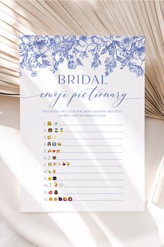 Blue Floral Bridal Shower Emoji Pictionary Game, Printable Vintage Victorian Blue Bridal Emoji Game, Hens Party Games, Bachelorette Game B3 Royal Blue Bridal Shower Ideas, Bridal Shower Themes Blue Color Schemes, Vintage Party Games, Blue Bridal Shower Games, White And Blue Bridal Shower Ideas, Bridal Shower Ideas Something Blue, Something Blue Bridal Shower Theme, Something Blue Bridal Shower Ideas, Blue Bridal Shower Ideas