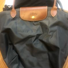 Like New Large Longchamp Bag, Longchamp Bags, Longchamp Le Pliage Backpack, Longchamp Le Pliage, Fashion Backpack, Brown And Grey, Bag Lady, Like New, Tote Bag