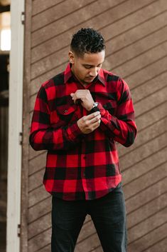 The Classic Buffalo Plaid Flannel. A staple, a must have, a never go out of style layering long sleeve. If you don't have one, you need this. If you do, bet it's not as soft and comfy as this. Be careful though, you get this and your girl will steal it from you! Fits true to size. Winter Long Sleeve Shirt For Layering, Winter Layering Long Sleeve Shirt, Long Sleeve Shirt For Winter Layering, Winter Long Sleeve Flannel Shirt, Casual Shirt For Winter Layering, Winter Long Sleeve Flannel Shirt With Relaxed Fit, Long Sleeve Flannel Top For Fall, Everyday Long Sleeve Shirt For Winter, Everyday Long Sleeve Winter Shirt