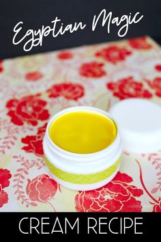 This DIY Egyptian Magic Cream recipe makes a multipurpose skin & hair treatment that moisturizes skin, tames frizzy hair and removes makeup naturally. Diy Egyptian Magic Cream, Egyptian Magic Cream Before And After, Diy Cleansing Balm, Homemade Salve Recipes, Egyptian Magic Cream, Homemade Salve, Bath And Body Recipes, Egyptian Magic, Trash To Couture