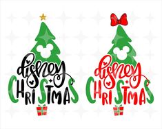 disney christmas tree svg cut file