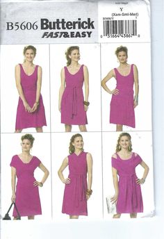 a women's dress sewing pattern from butterick